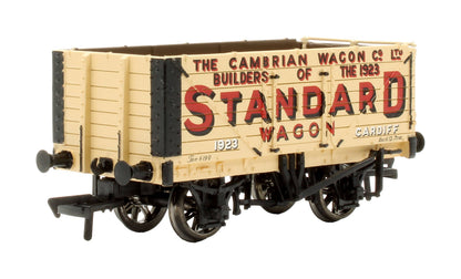 Pre-Owned 1998 Pre-Owned Bachmann Times 7 Plank Wagon Cambrian Standard Wagon Co. livery (Pale Yellow, No. 192
