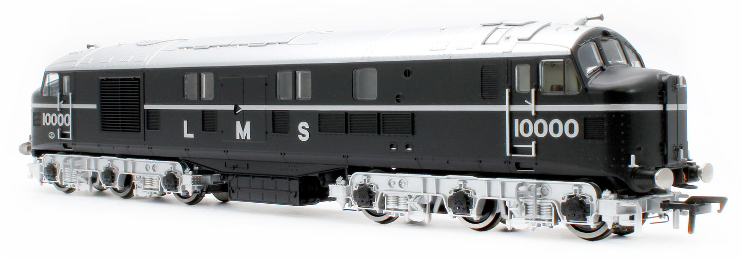 31-999ZSF LMS 10000 Black & Chrome With LMS Lettering Diesel Locomotive - DCC Sound