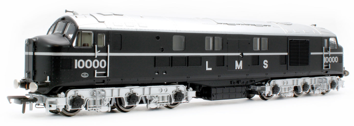 31-999ZSF LMS 10000 Black & Chrome With LMS Lettering Diesel Locomotive - DCC Sound