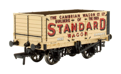 Pre-Owned 1998 Pre-Owned Bachmann Times 7 Plank Wagon Cambrian Standard Wagon Co. livery (Pale Yellow, No. 192