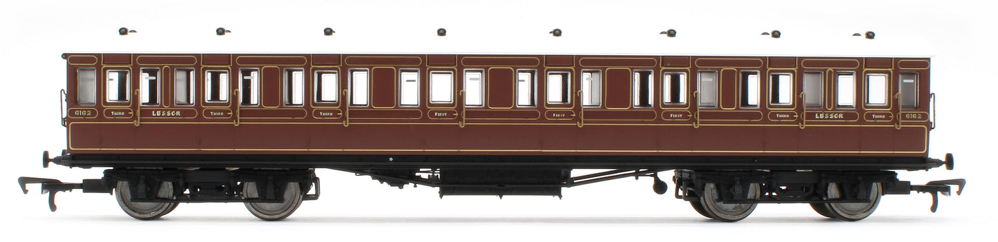 E86027 54ft non-Corridor Composite LBSCR Raw Umber No.6162