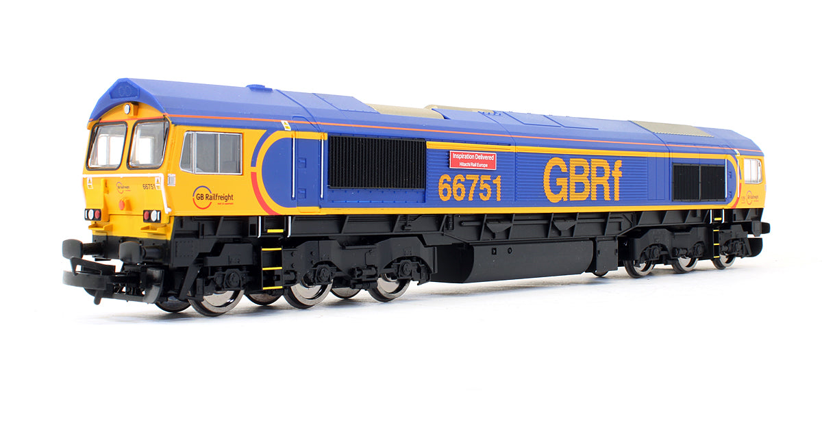 Pre-Owned R3573 GBRf Class 66751 'Inspiration Delivered Hitachi Rail Europe' Diesel Locomotive