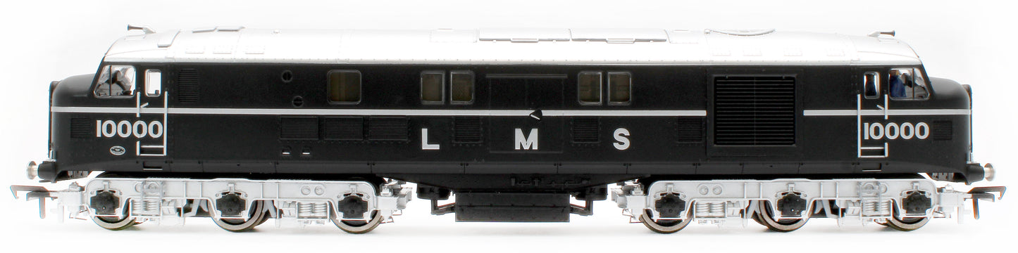 31-999ZSF LMS 10000 Black & Chrome With LMS Lettering Diesel Locomotive - DCC Sound