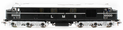 31-999ZSF LMS 10000 Black & Chrome With LMS Lettering Diesel Locomotive - DCC Sound