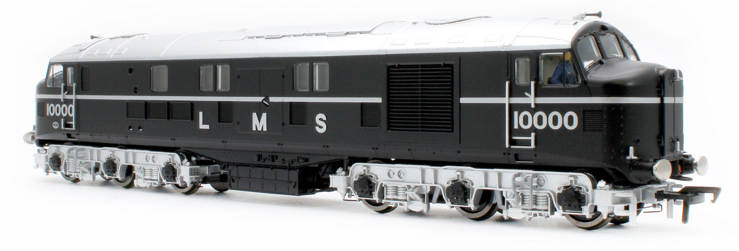 31-999ZSF LMS 10000 Black & Chrome With LMS Lettering Diesel Locomotive - DCC Sound