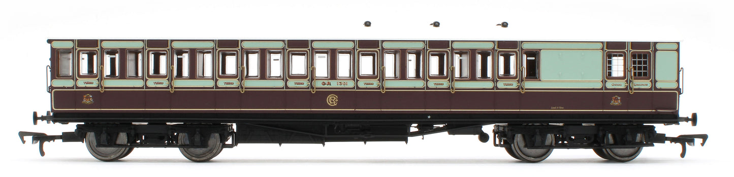 E86028 54ft non-Corridor Brake Third Caledonian Railway Plum & Off-White No.1301