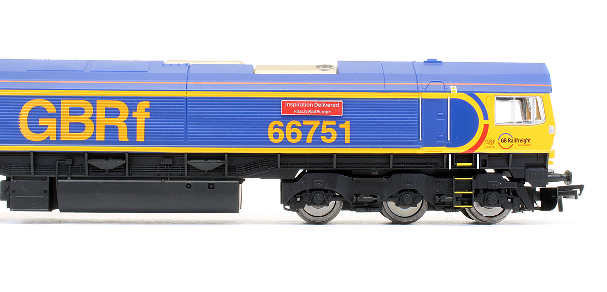 Pre-Owned R3573 GBRf Class 66751 'Inspiration Delivered Hitachi Rail Europe' Diesel Locomotive
