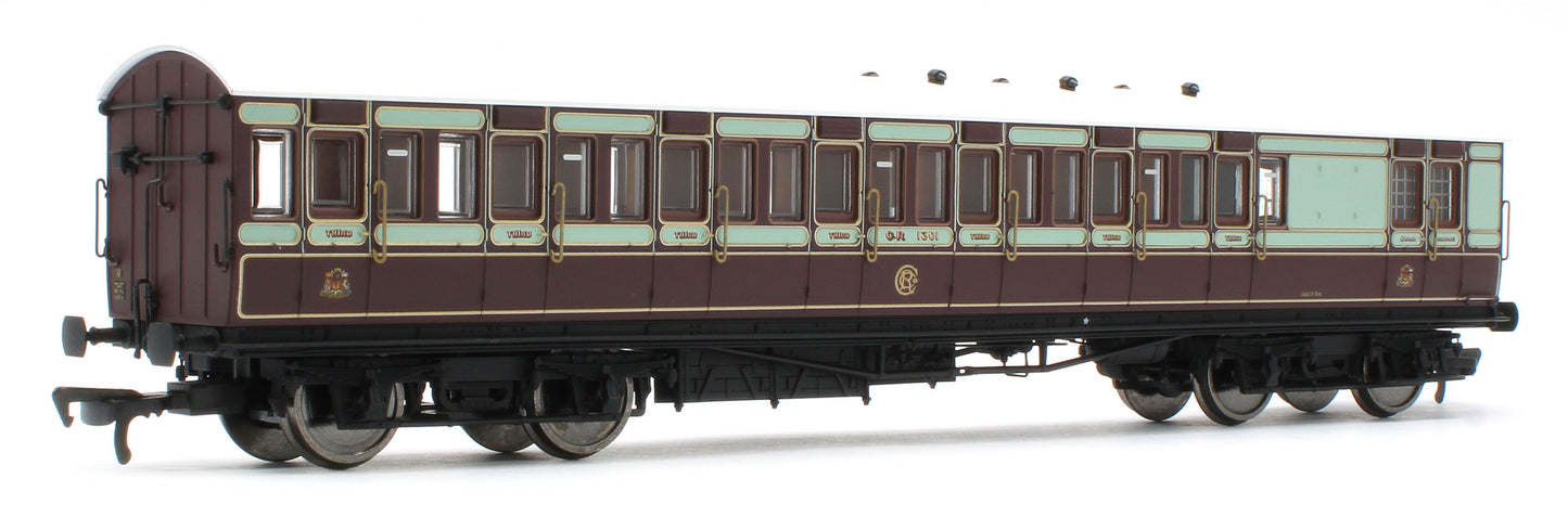 E86028 54ft non-Corridor Brake Third Caledonian Railway Plum & Off-White No.1301