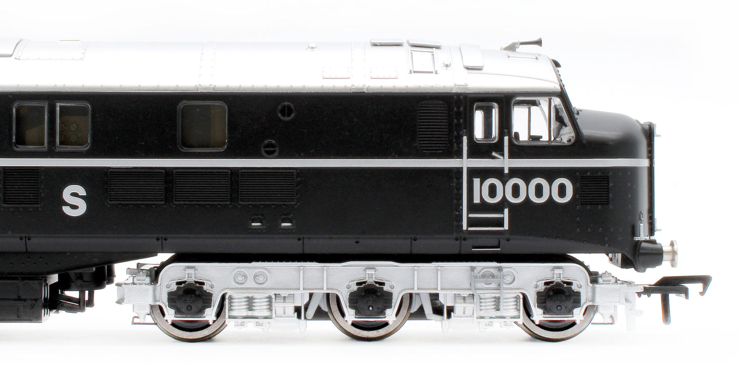 31-999ZSF LMS 10000 Black & Chrome With LMS Lettering Diesel Locomotive - DCC Sound