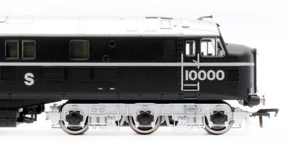 31-999ZSF LMS 10000 Black & Chrome With LMS Lettering Diesel Locomotive - DCC Sound