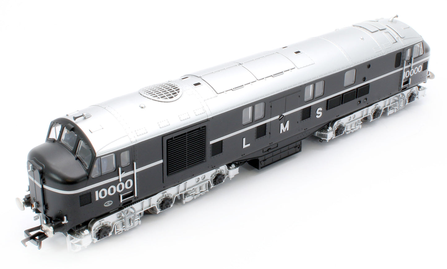31-999ZSF LMS 10000 Black & Chrome With LMS Lettering Diesel Locomotive - DCC Sound