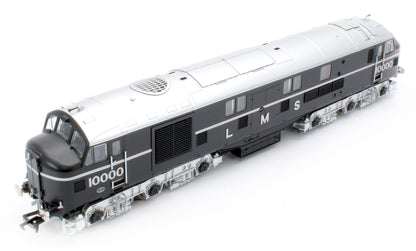 31-999ZSF LMS 10000 Black & Chrome With LMS Lettering Diesel Locomotive - DCC Sound