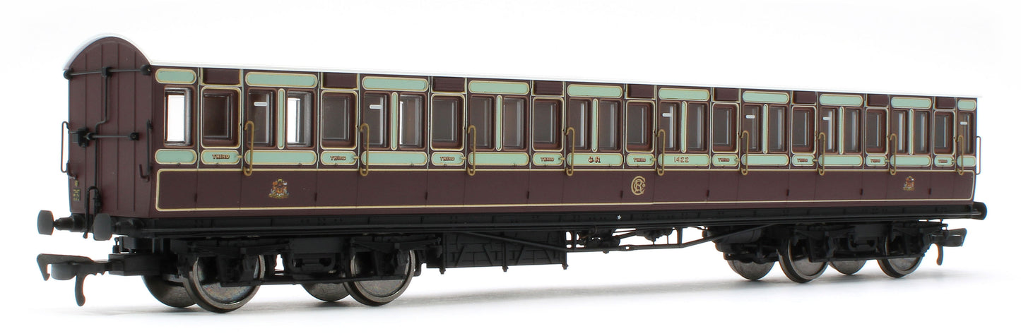 E86029 54ft non-Corridor Third Caledonian Railway Plum & Off-White No.1422