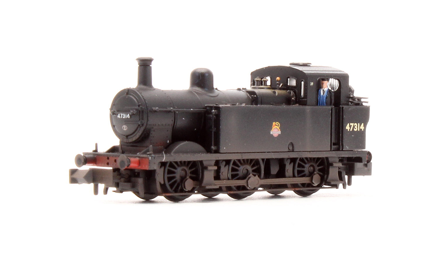 Pre-Owned 372-211A Class 3F Jinty 47314 BR Black Early Emblem Steam Locomotive - DCC Fitted - Custom Weathered