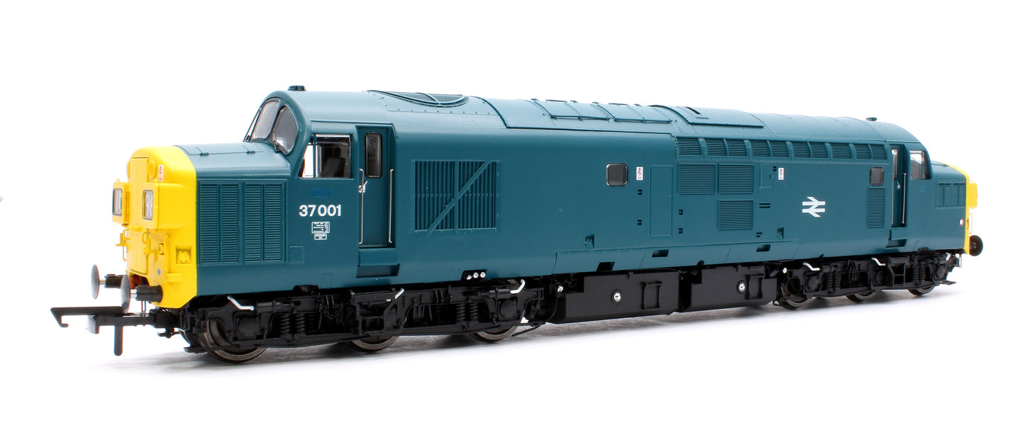 Pre-Owned Class 37/0 37001 BR Blue Diesel Locomotive - DCC Fitted