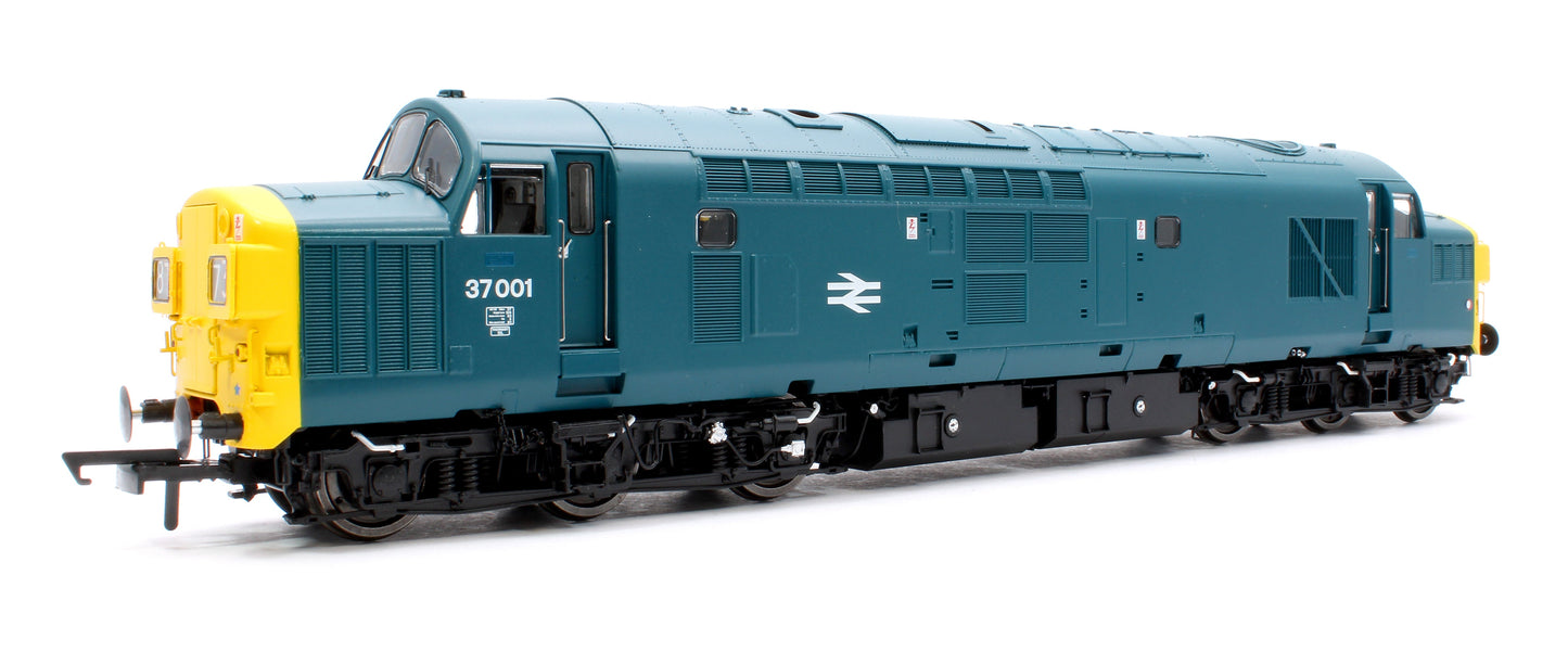 Pre-Owned Class 37/0 37001 BR Blue Diesel Locomotive - DCC Fitted