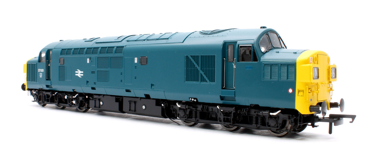 Pre-Owned Class 37/0 37001 BR Blue Diesel Locomotive - DCC Fitted