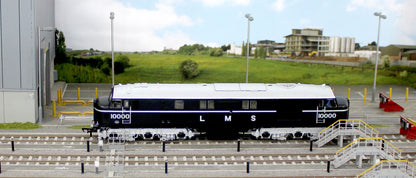 31-999ZSF LMS 10000 Black & Chrome With LMS Lettering Diesel Locomotive - DCC Sound
