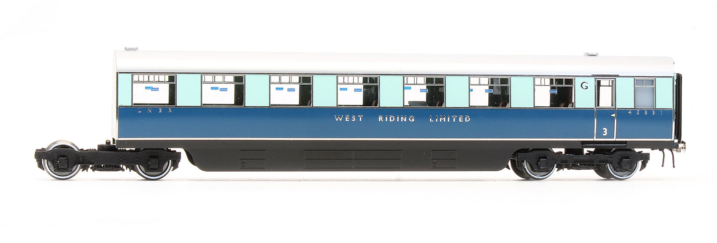Pre-Owned LNER West Riding Limited Articulated Open Third Coach G No.45831 & Brake Third Coach H No.45832
