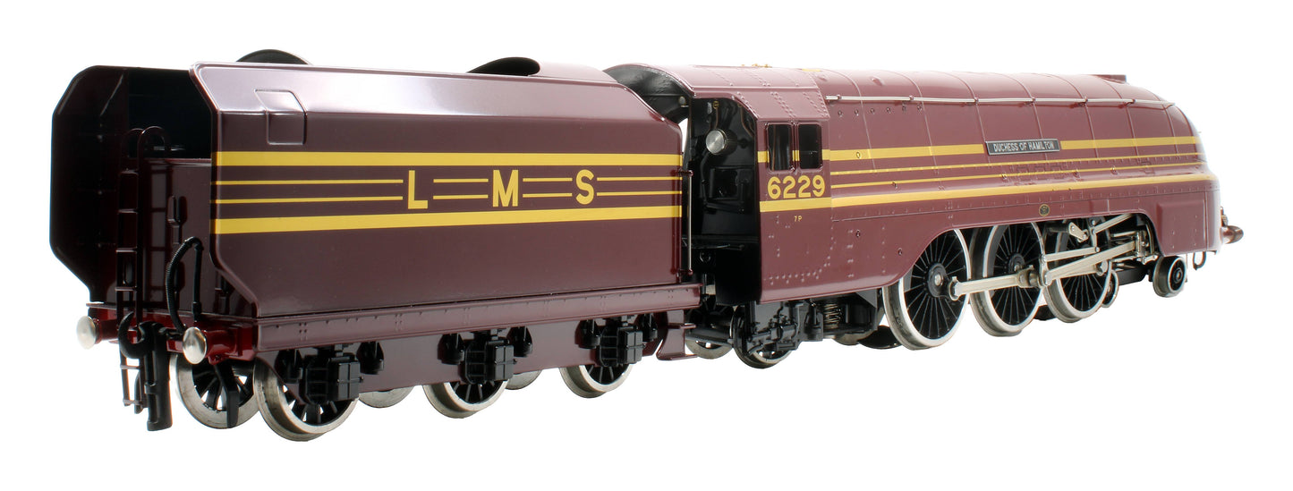 Pre-Owned E12 LMS Lined Crimson Lake Duchess Class 4-6-2 'Duchess Of Hamilton' 6229 Steam Locomotive