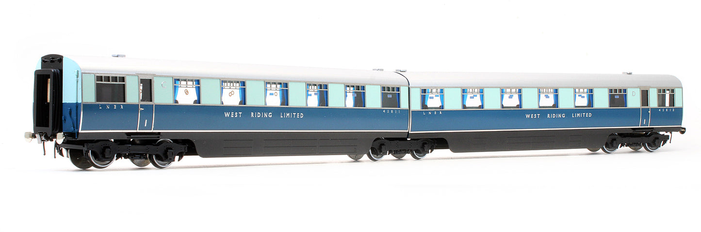 Pre-Owned LNER West Riding Limited Articulated Double Open First C/D No.45811 & No.45812