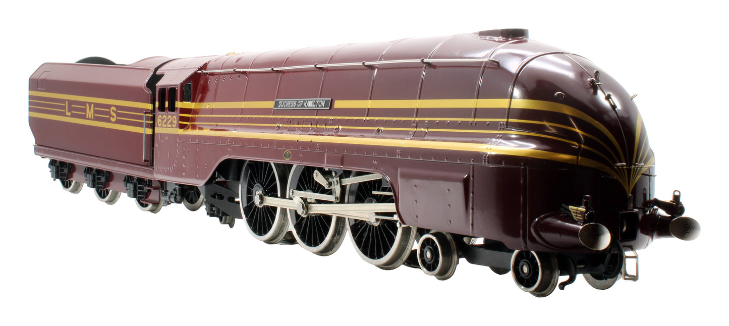 Pre-Owned E12 LMS Lined Crimson Lake Duchess Class 4-6-2 'Duchess Of Hamilton' 6229 Steam Locomotive