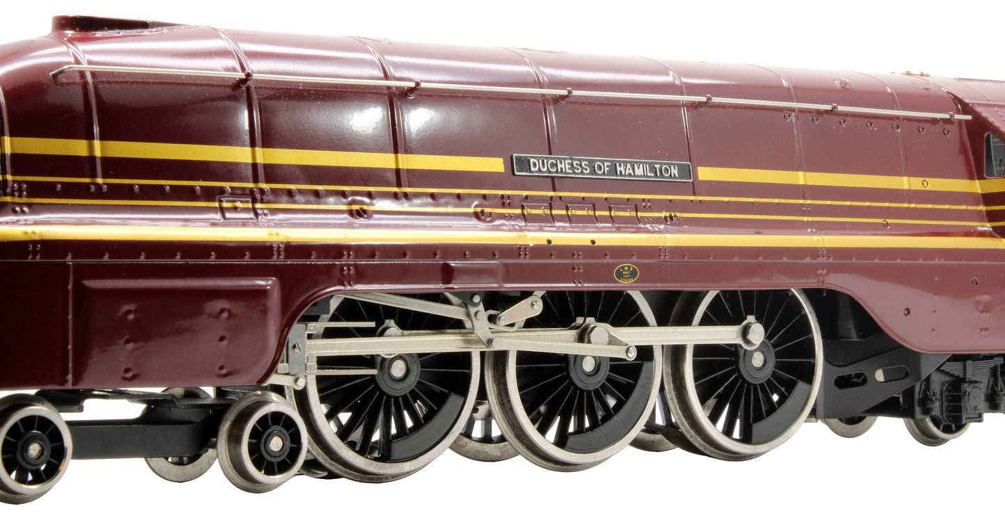 Pre-Owned E12 LMS Lined Crimson Lake Duchess Class 4-6-2 'Duchess Of Hamilton' 6229 Steam Locomotive