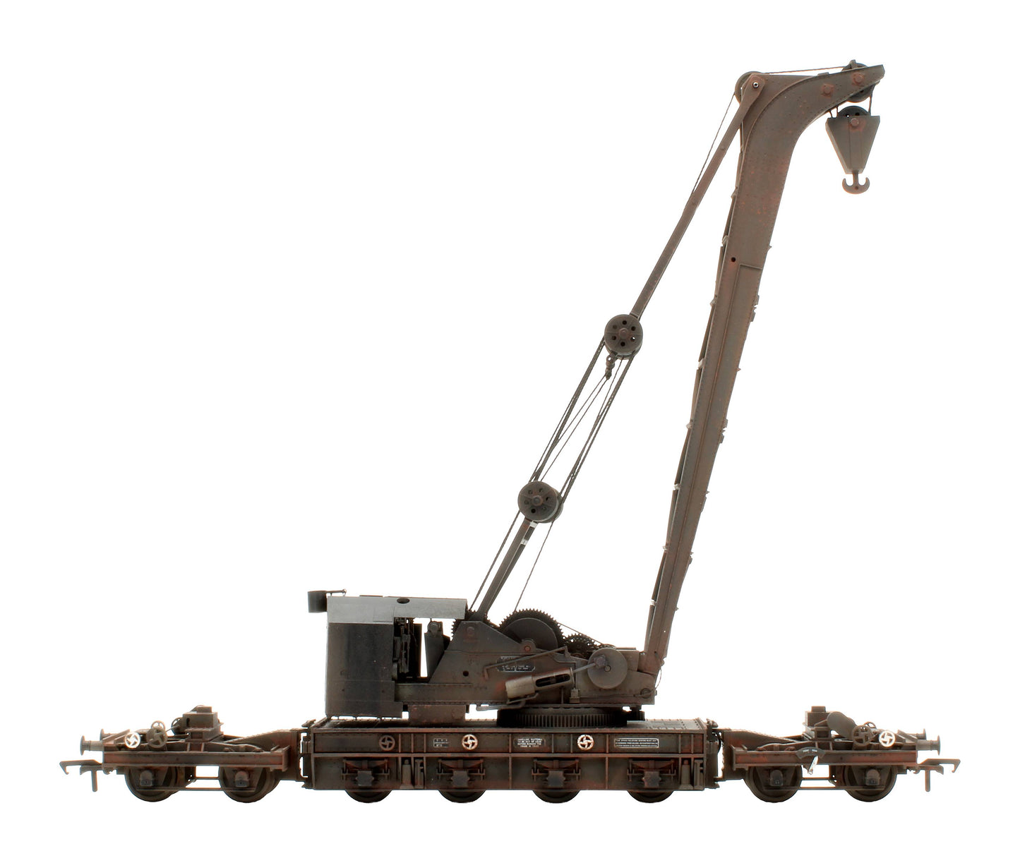 Pre-Owned 38-801 Ransomes & Rapier 45T Steam Breakdown Crane GWR Grey No.16 - Custom Weathered