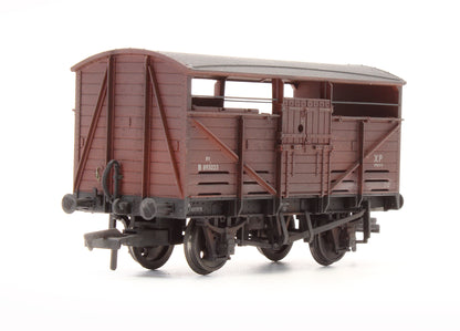 Pre-Owned 37-710B 8 Ton Cattle Wagon BR Bauxite - Early - Custom Weathered
