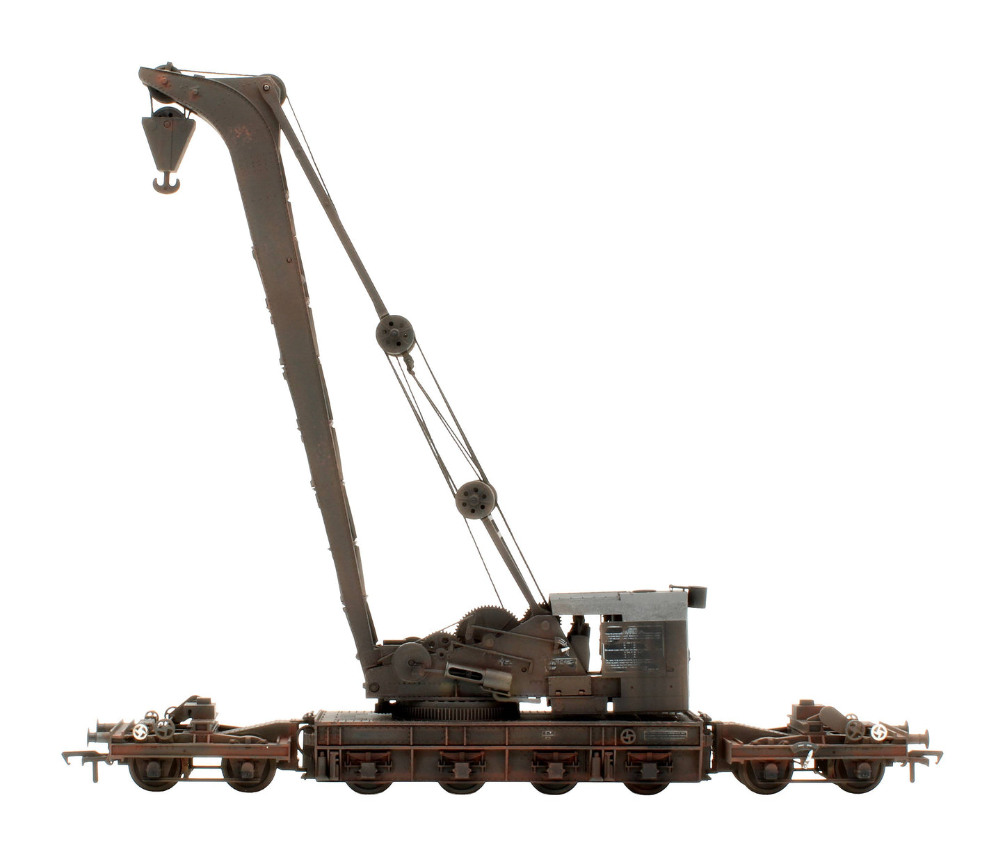 Pre-Owned 38-801 Ransomes & Rapier 45T Steam Breakdown Crane GWR Grey No.16 - Custom Weathered