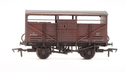 Pre-Owned 37-710B 8 Ton Cattle Wagon BR Bauxite - Early - Custom Weathered