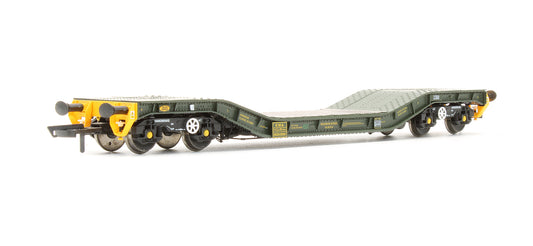 Pre-Owned H4-WW-018 Warwell Wagon 50T With Gloucester GPS Bogies MODA95536 In MOD 2000s Olive