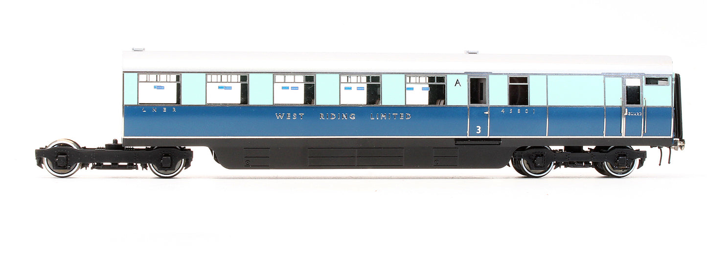 Pre-Owned LNER West Riding Limited Articulated Brake Third Coach A No.45801 & Kitchen Third Coach B No.45802