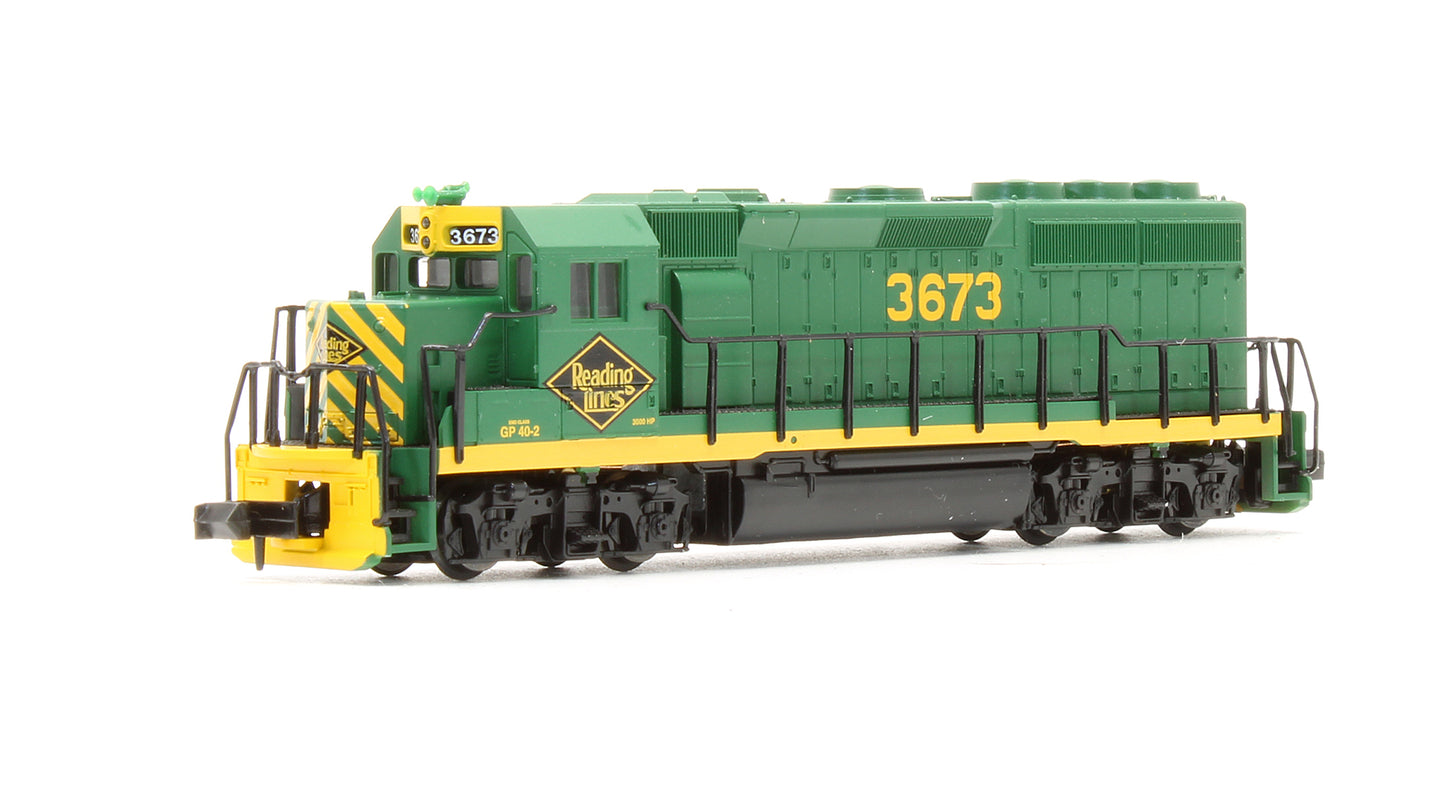 Pre-Owned GP40-2 Diesel Locomotive Reading - Road #3673