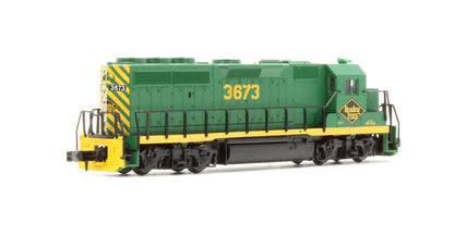 Pre-Owned GP40-2 Diesel Locomotive Reading - Road #3673