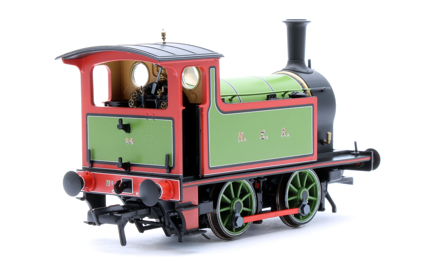 932001 Pre-Owned NER H Class - No.24, NER Saxony Green Livery (1888) Steam Locomotive - DCC Fitted