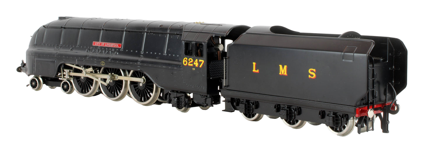 Pre-Owned E/12C1 LMS Unlined Satin Black Princess Coronation Class 4-6-2 'City Of Liverpool' 6247 Steam Locomotive