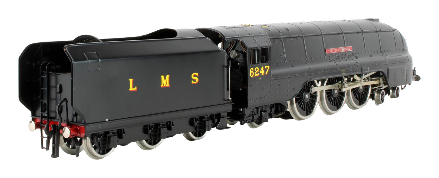 Pre-Owned E/12C1 LMS Unlined Satin Black Princess Coronation Class 4-6-2 'City Of Liverpool' 6247 Steam Locomotive