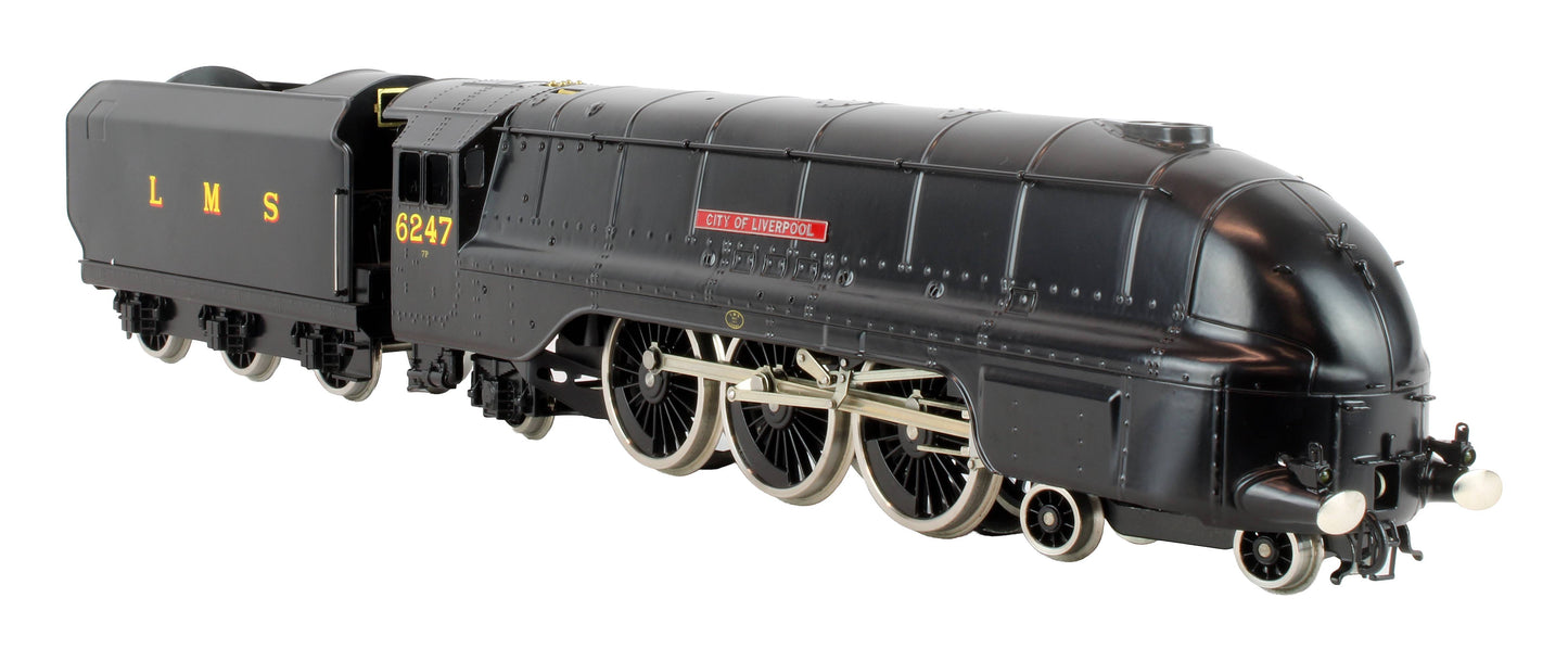 Pre-Owned E/12C1 LMS Unlined Satin Black Princess Coronation Class 4-6-2 'City Of Liverpool' 6247 Steam Locomotive