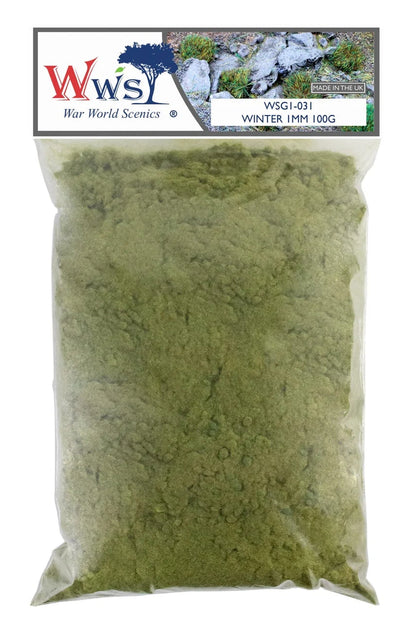 1mm Winter Static Grass - 100g