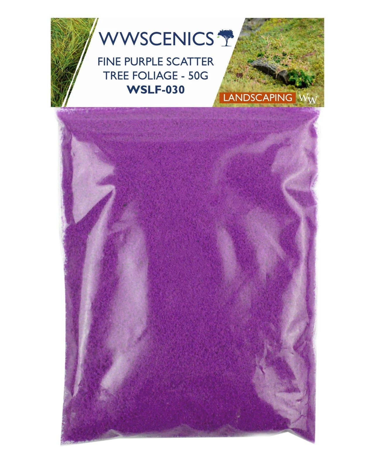 Fine Purple Flower Flocks - 50g