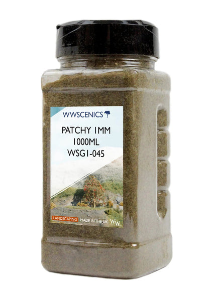 1mm Patchy Static Grass - 1000g