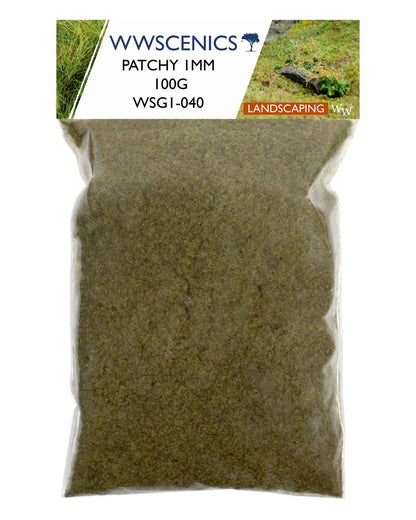 1mm Patchy Static Grass - 100g