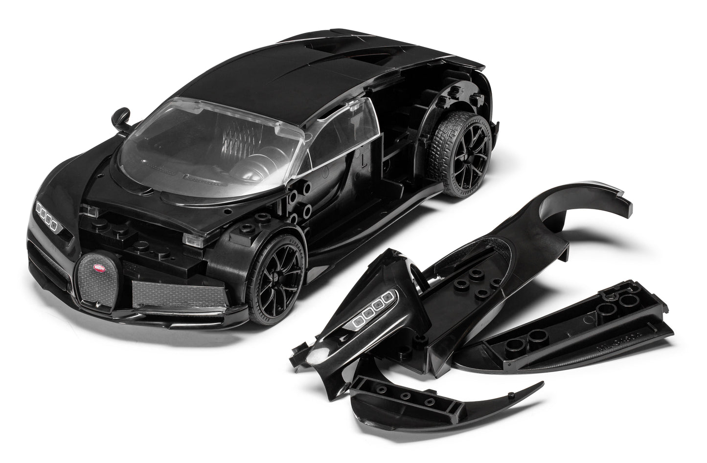 QUICKBUILD Bugatti Chiron - Black Model Kit