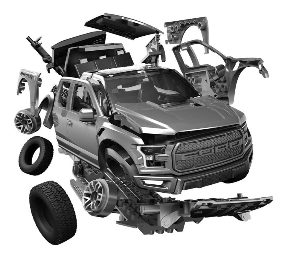 QUICKBUILD Ford F-150 Raptor - Grey Model Kit – Rails of Sheffield