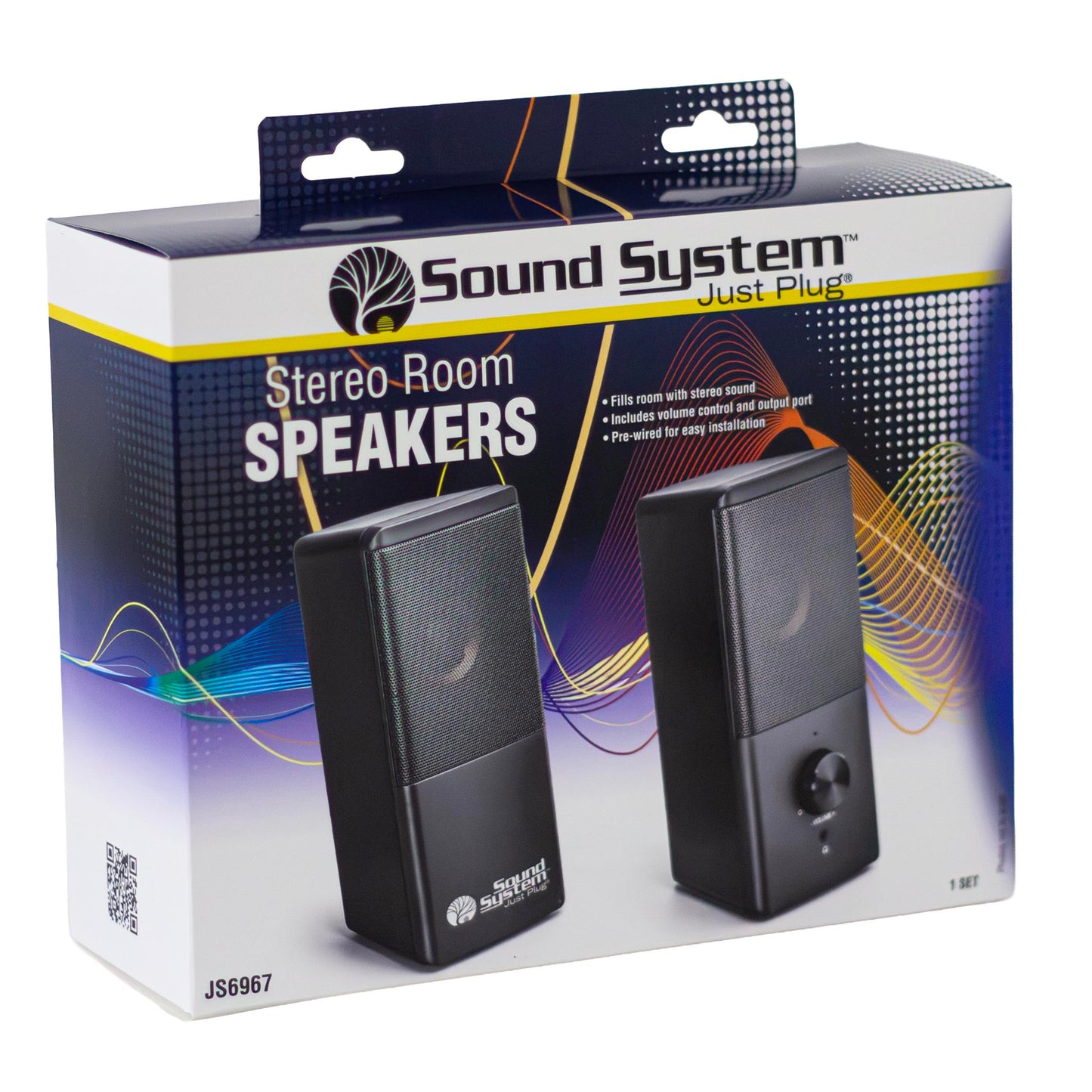 WJS6967 Stereo Room Speakers L&R