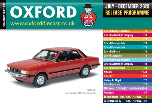Oxford Diecast Catalogue July - December 2025