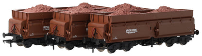 KRM-CON-OO-3G Set of 3 Consett Iron Ore Wagons - Pack G (With Load)