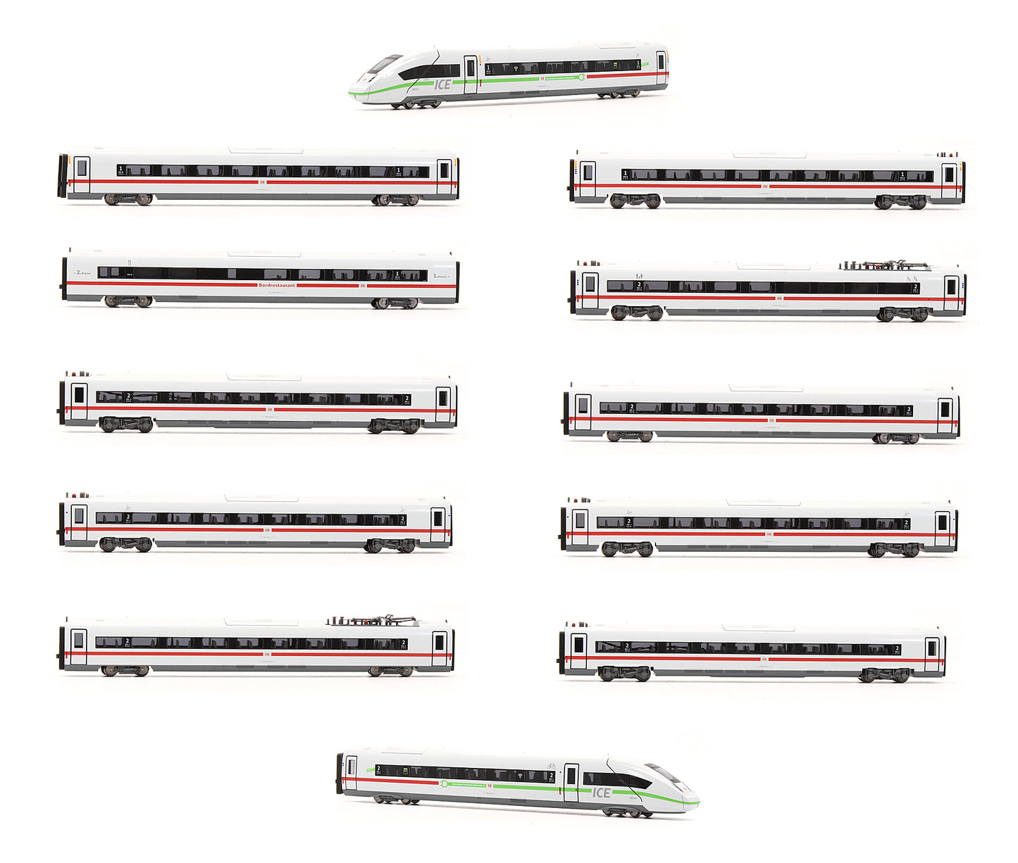 Pre-Owned ICE 4 - DB BR 412 (Green line) 12 Car Set - DCC Fitted
