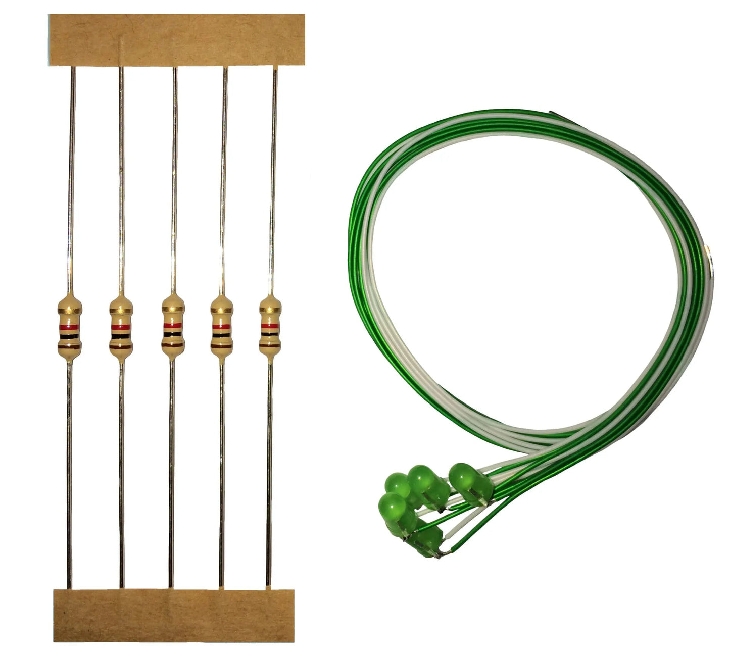 Replacement Pre-wired Green LED (Pack of 5)